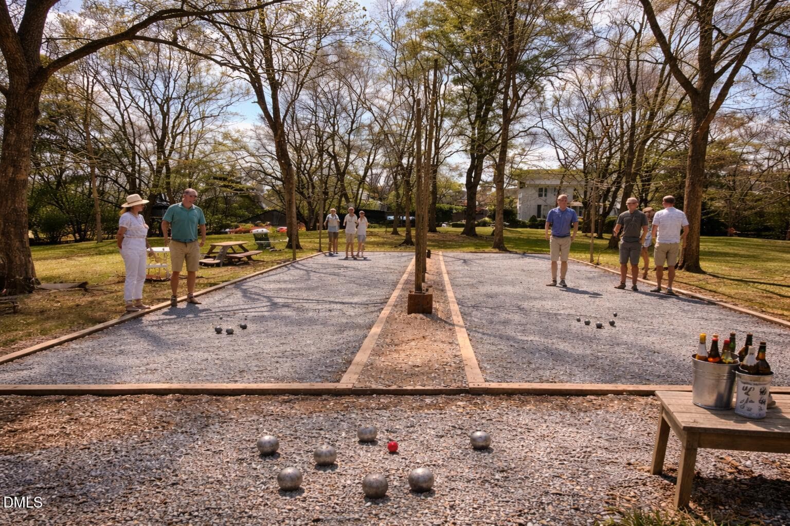 Petanque game in the park - 6720 Mebane Oaks Road, Mebane, NC 27302, Mebane