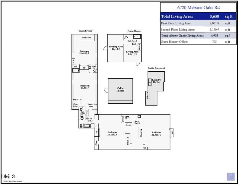 6720 Mebane Oaks Rd Floor Plan - 2nd Flo - 6720 Mebane Oaks Road, Mebane, NC 27302, Mebane