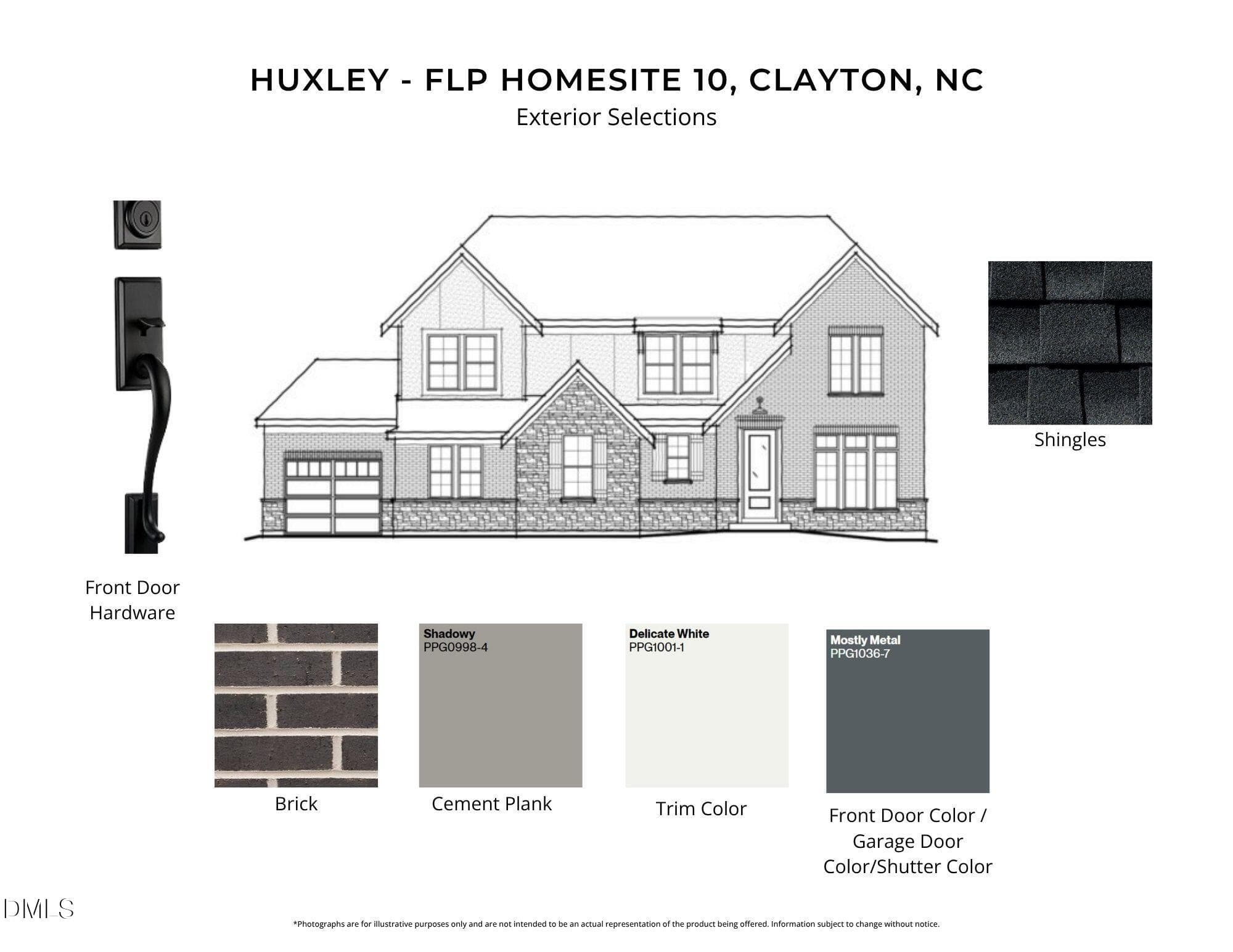 FLP 10 - EXTERIOR SELECTIONS - 26 Ogden Circle, Clayton, NC 27527