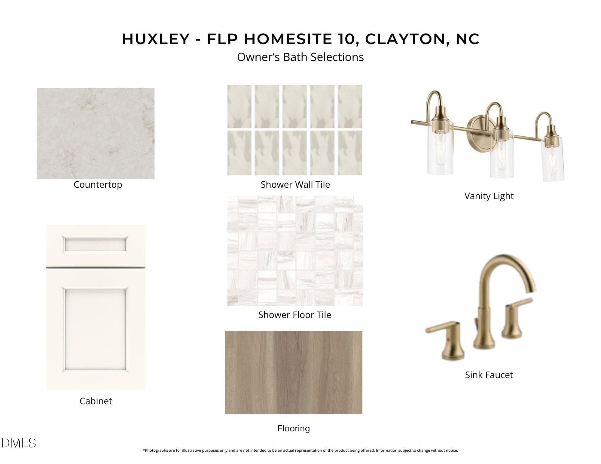 FLP 10 - OWNER'S BATH SELECTIONS - 26 Ogden Circle, Clayton, NC 27527