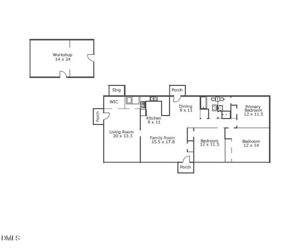 sketch 8 Bair - 8 Bair Circle, Durham, NC 27704