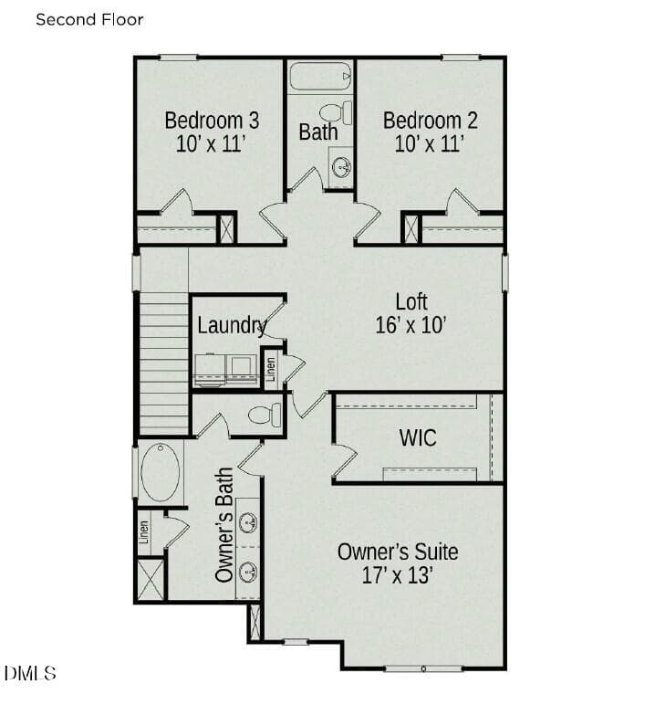 Second Floor - 196 Oyster Tabby Drive, Lillington, NC 27546, Lillington