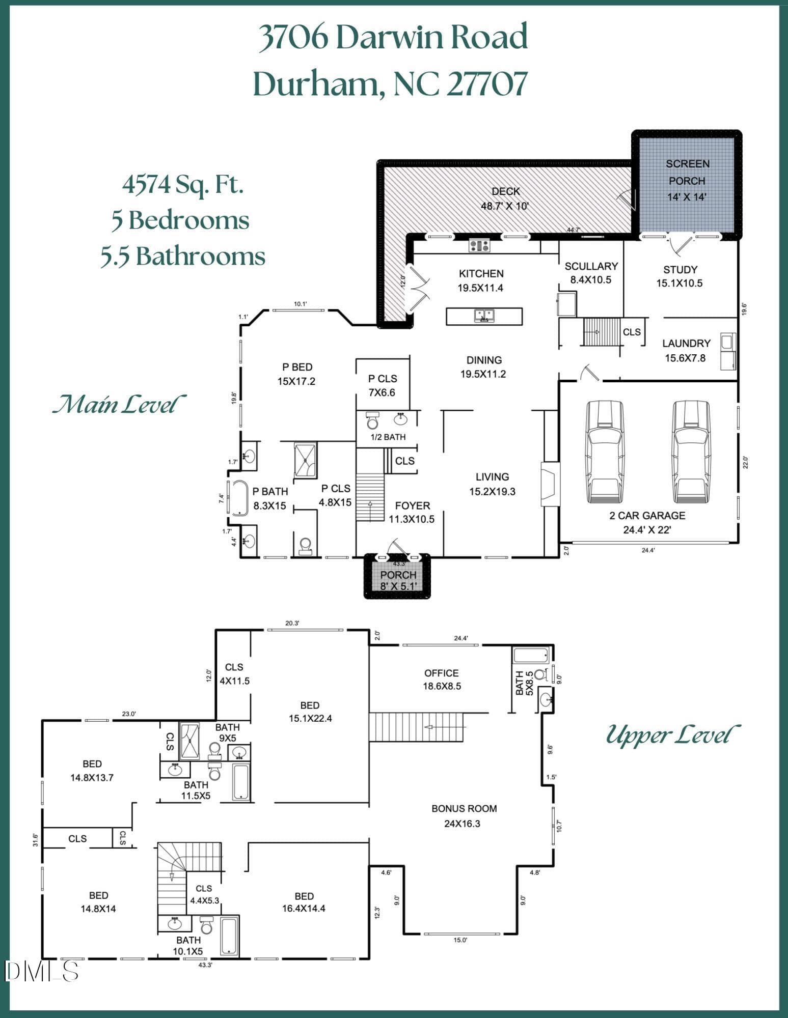 Floor Plan - 3706 Darwin Road, Durham, NC 27707