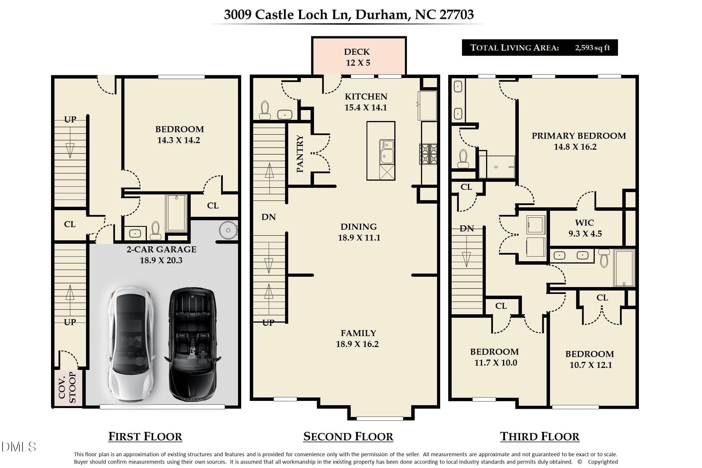 Floor Plan - MLS Photos (89) - 3009 Castle Loch Lane, Durham, NC 27703, Durham