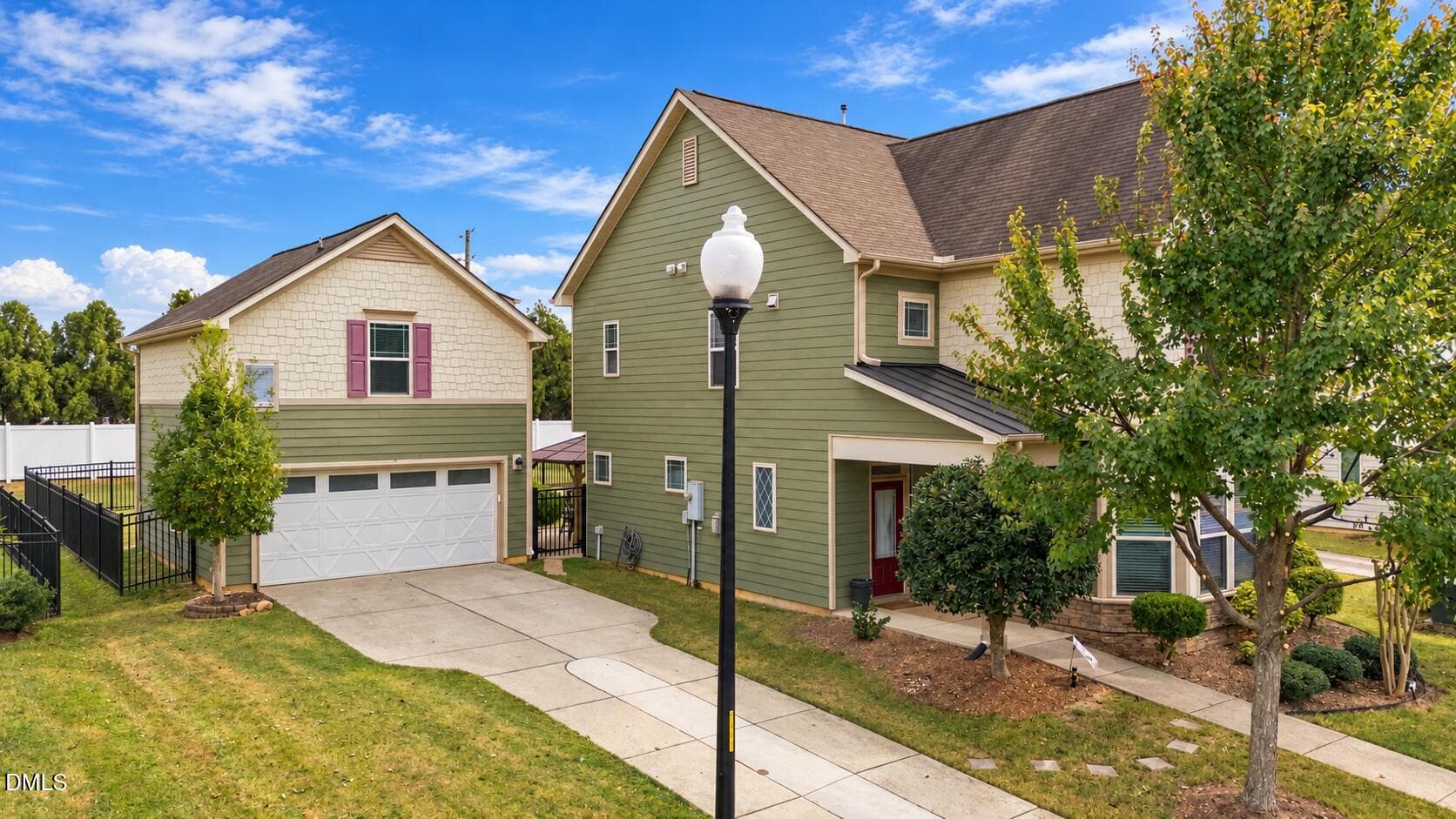 Exterior with driveway and detached gara - 82 Heathwood Drive, Clayton, NC 27527, Clayton