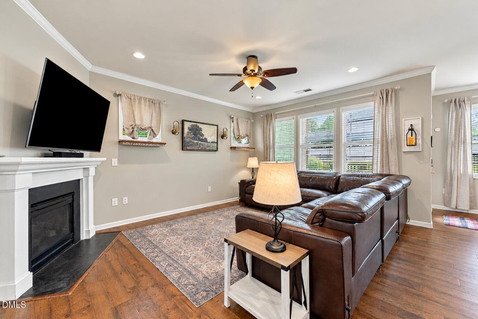 homes with living room fireplace Johnsto - 82 Heathwood Drive, Clayton, NC 27527, Clayton