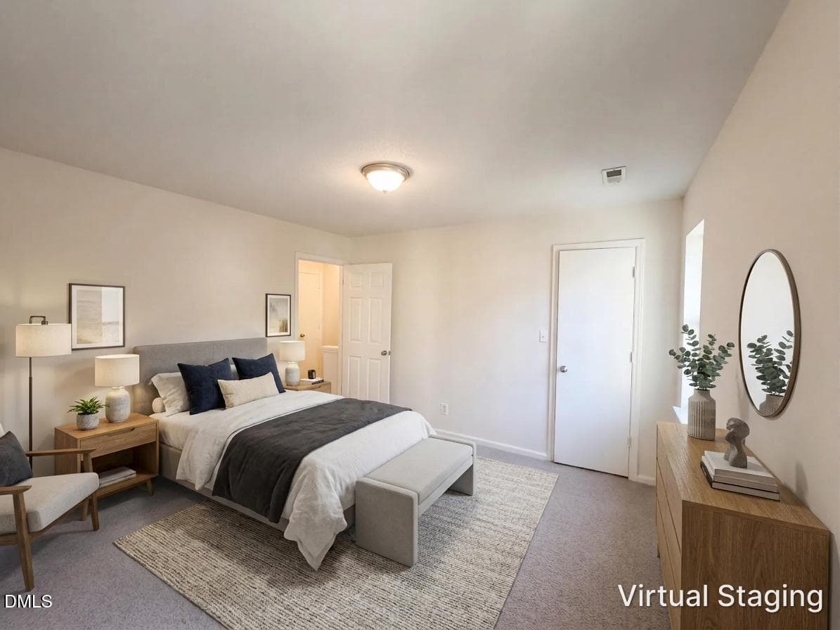VS - Bedroom - 6125 Loch Laural Lane, Raleigh, NC 27613, Raleigh