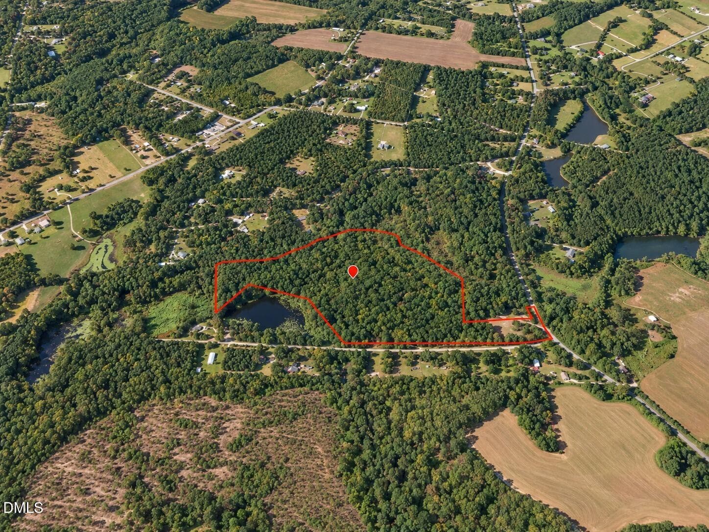 Aerial of Wooded Land Near Raeford NC - 00-00 Strother Road, Aberdeen, NC 28315