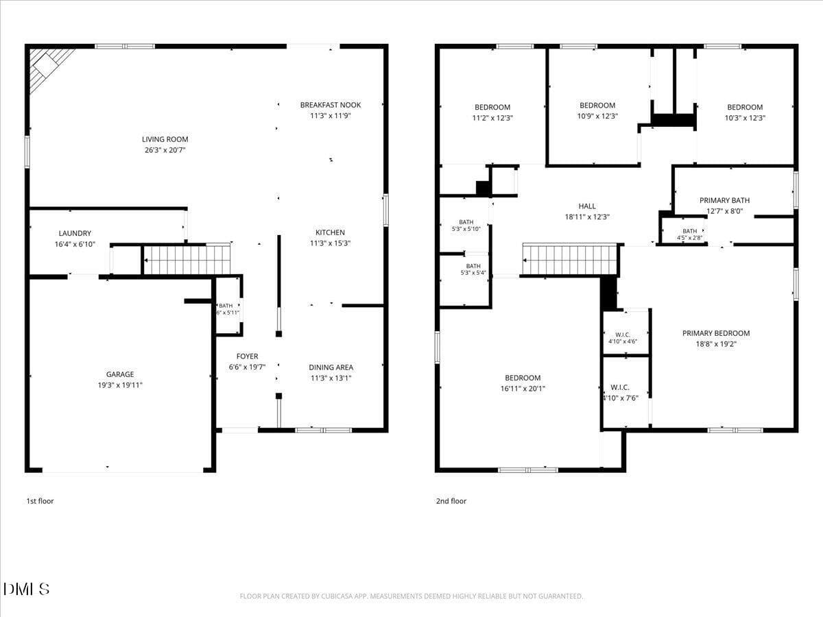 all_floors_1402_torrey_pines_mebane_with - 1402 Torrey Pines Court, Mebane, NC 27302, Mebane