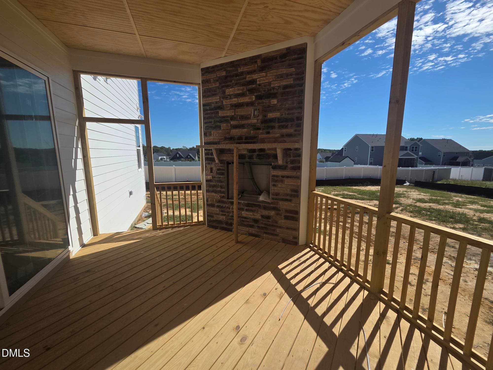 back patio - 67 Looping Court, Angier, NC 27501