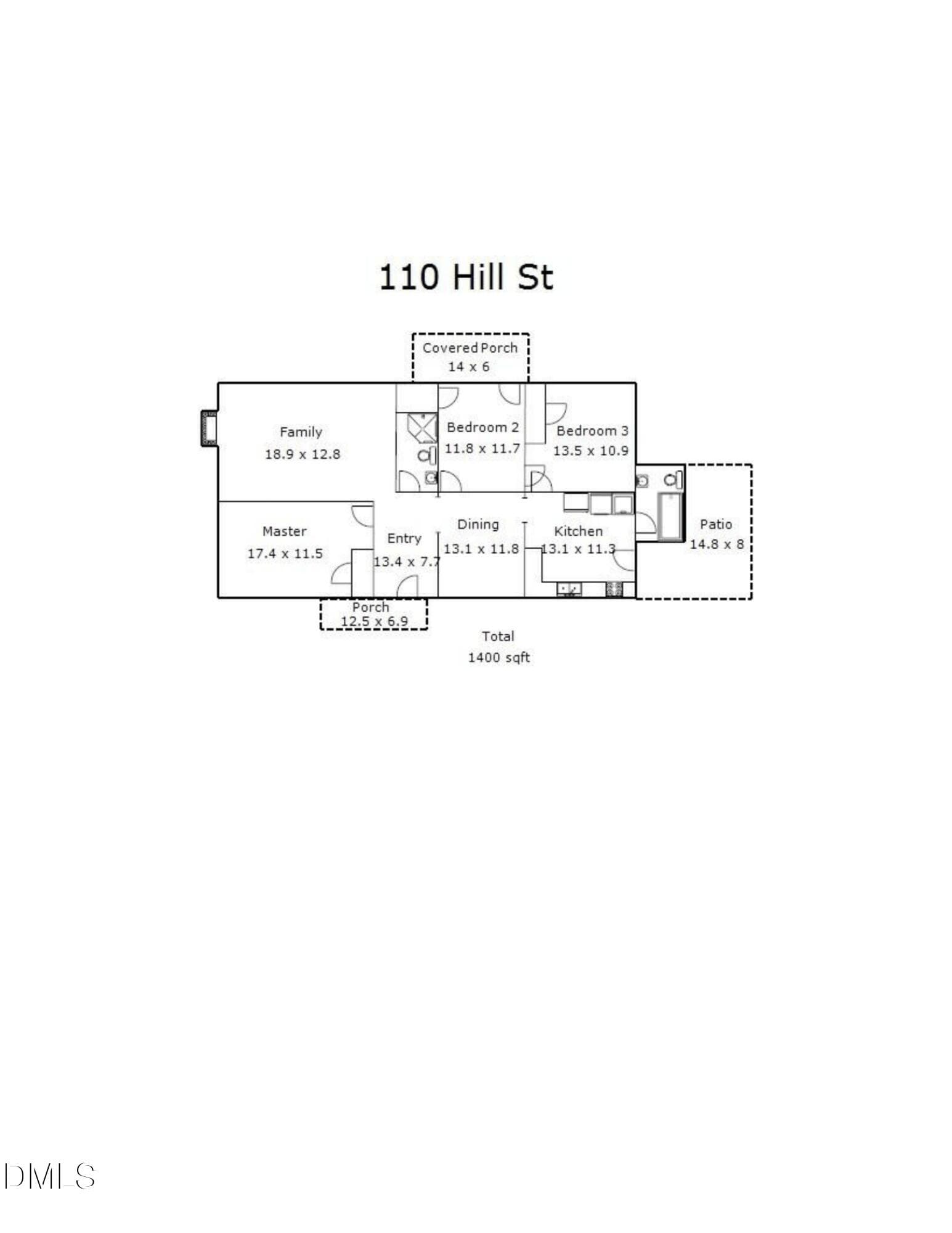 Floorplan - 110 Hill Street, Hillsborough, NC 27278, Hillsborough