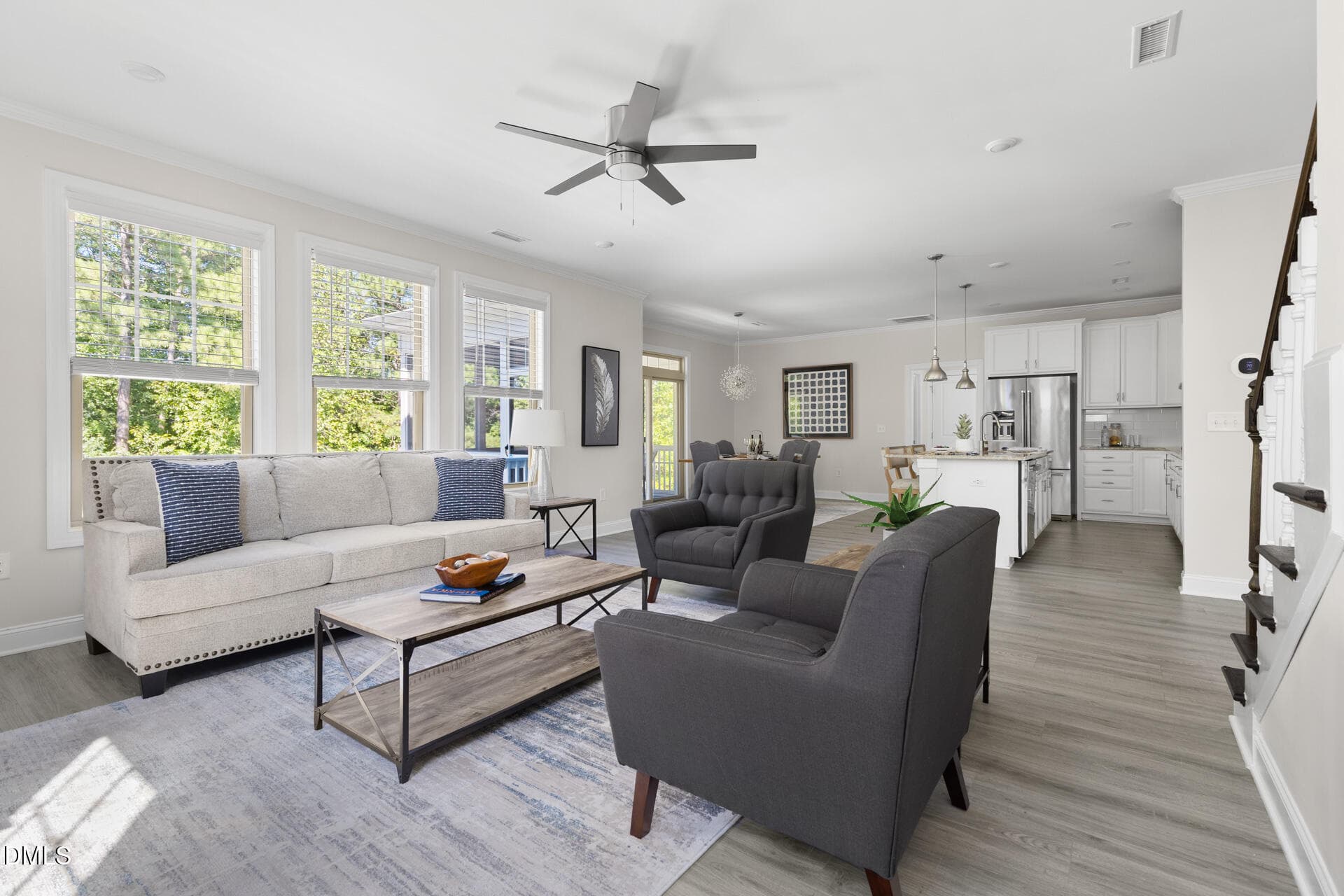 Open and Bright Living Room - 252 Two Creeks Loop, Chapel Hill, NC 27517, Chapel Hill