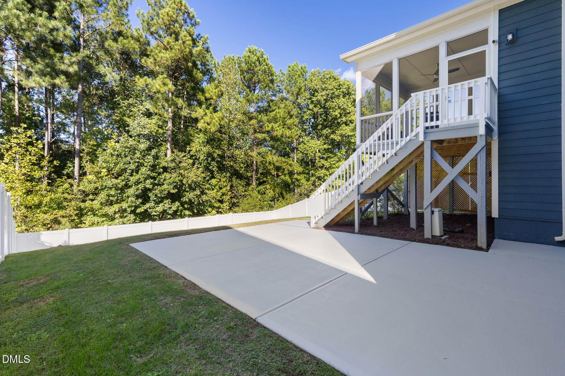 Private fenced in backyard - 252 Two Creeks Loop, Chapel Hill, NC 27517, Chapel Hill