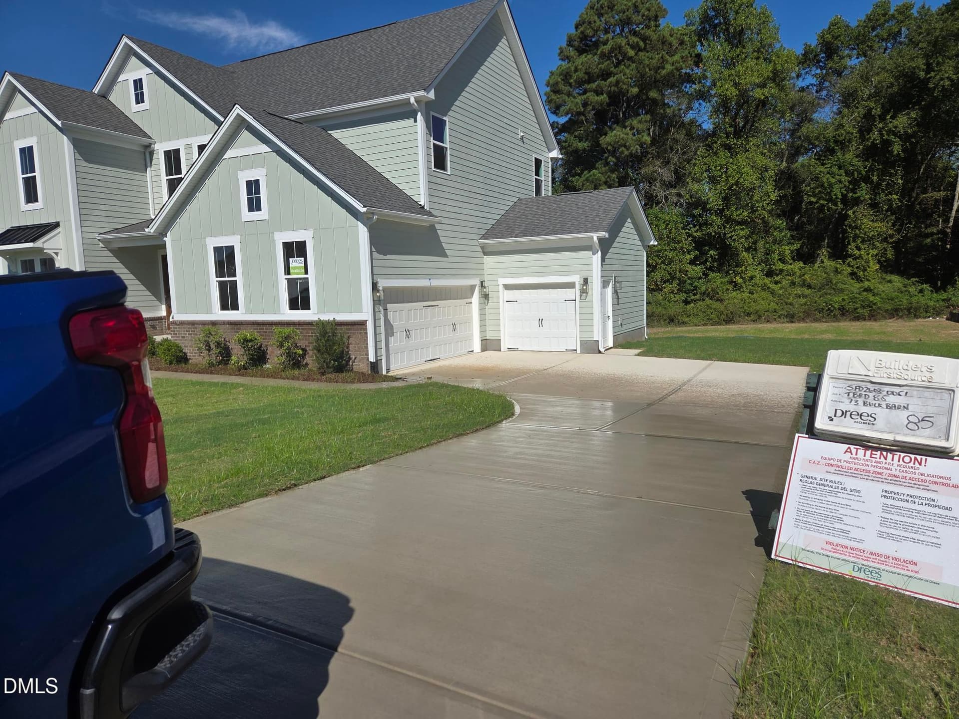 Exterior 3 car garage - 73 Bulk Barn Road, Angier, NC 27501