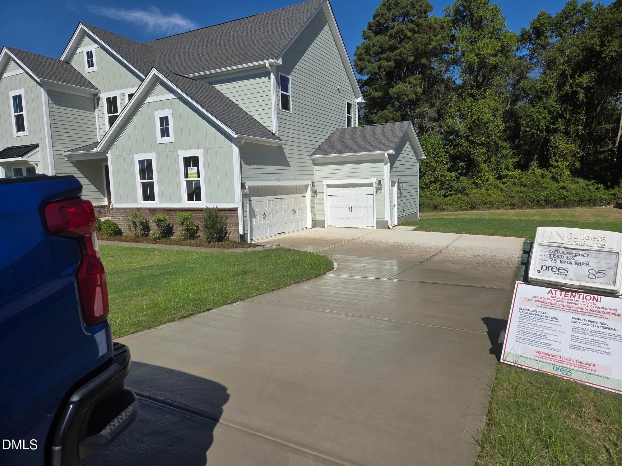 Exterior 3 car garage - 73 Bulk Barn Road, Angier, NC 27501