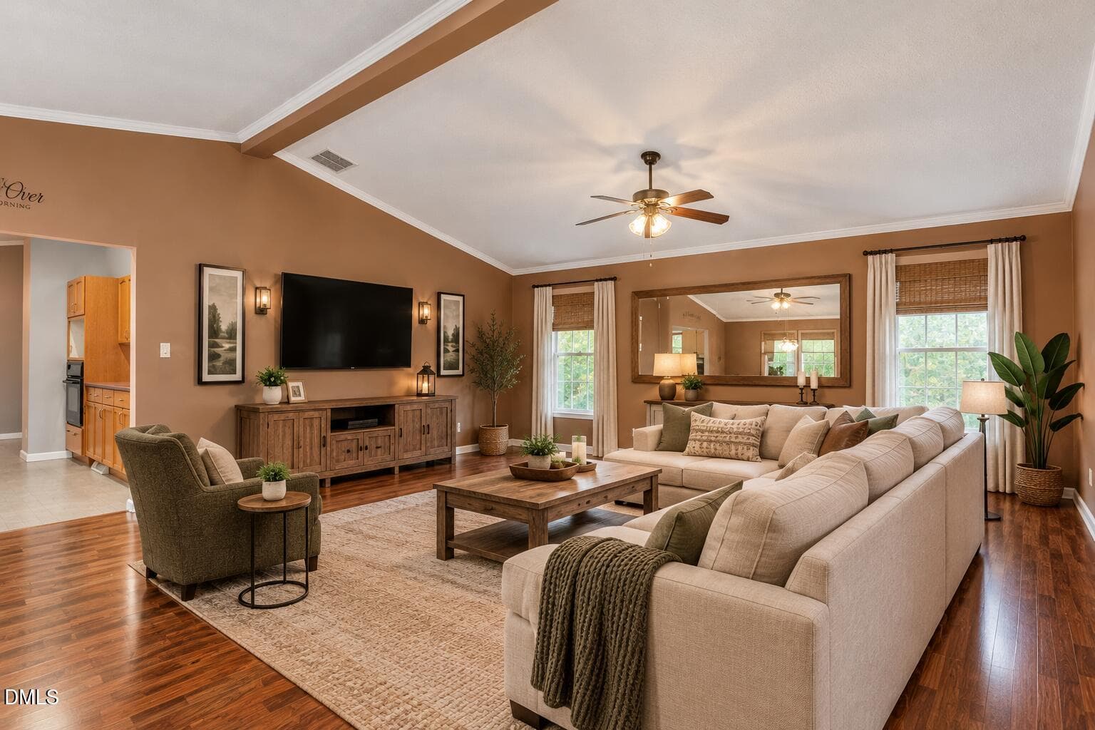 Warm Modern Farmhouse Living Room - 2872 Farrington Point Road, Chapel Hill, NC 27517, Chapel Hill