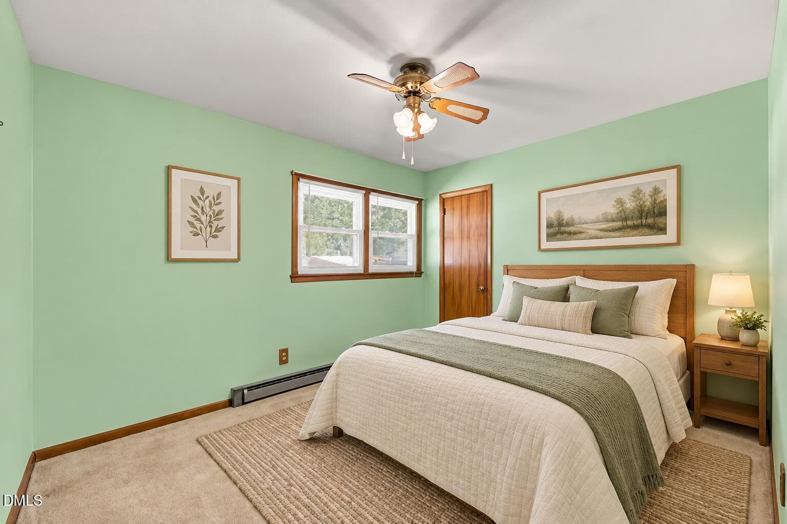 virtually-staged-bedroom-view-1 - 208 Aloha Drive, Graham, NC 27253, Graham