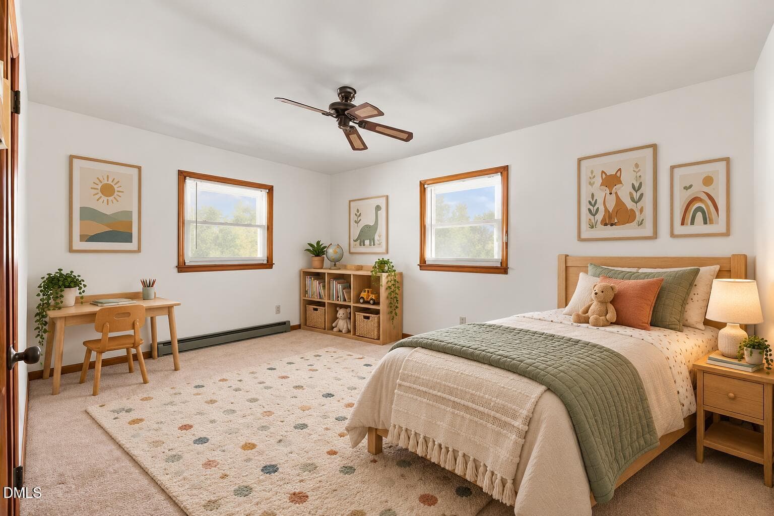 staged-kids-bedroom - 208 Aloha Drive, Graham, NC 27253, Graham