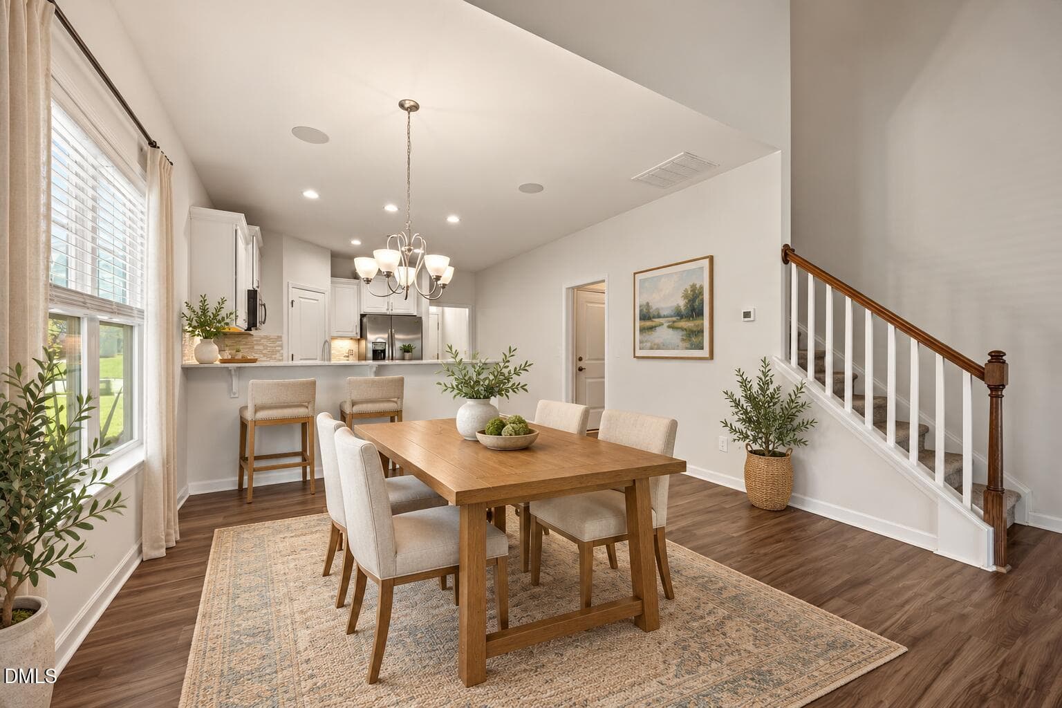 Dining room and kitchen - 140 Hawksbill Drive, Franklinton, NC 27525, Franklinton