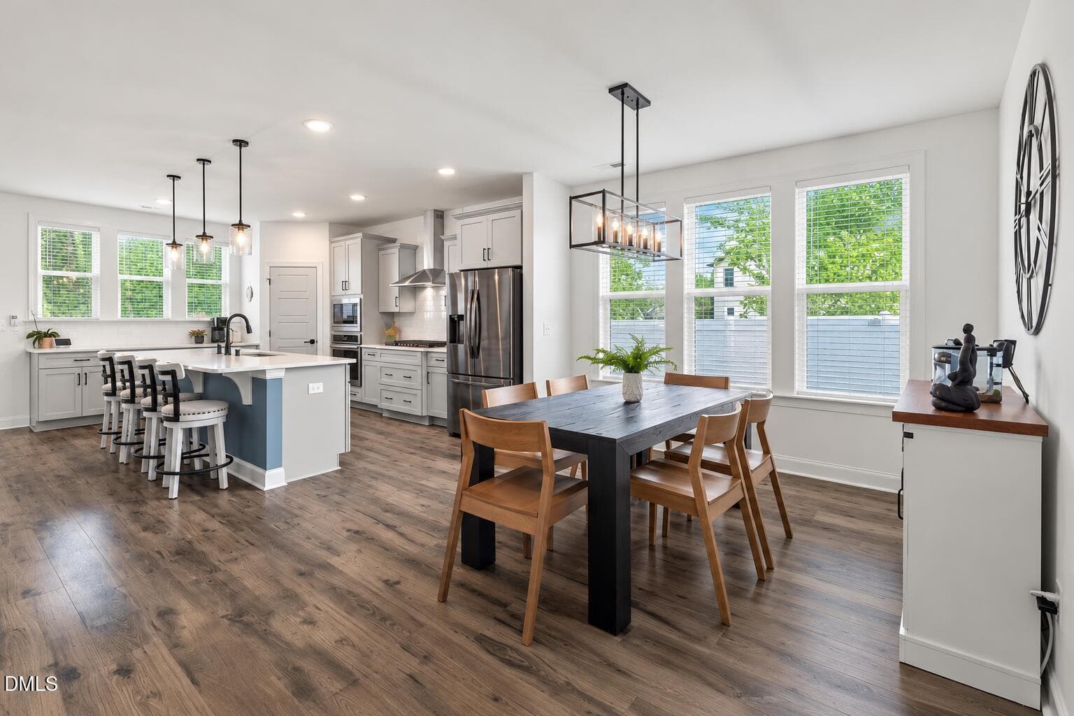 Open feel living/dining/entertaining - 9013 Dupree Meadow Drive, Angier, NC 27501, Angier