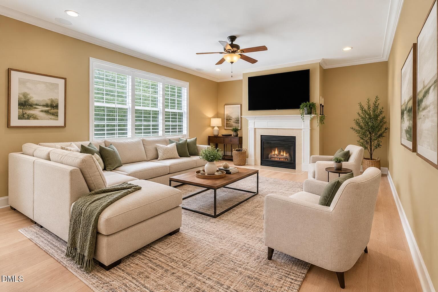 Cozy Neutral Living Room Retreat - 836 Vandalia Drive, Cary, NC 27519, Cary