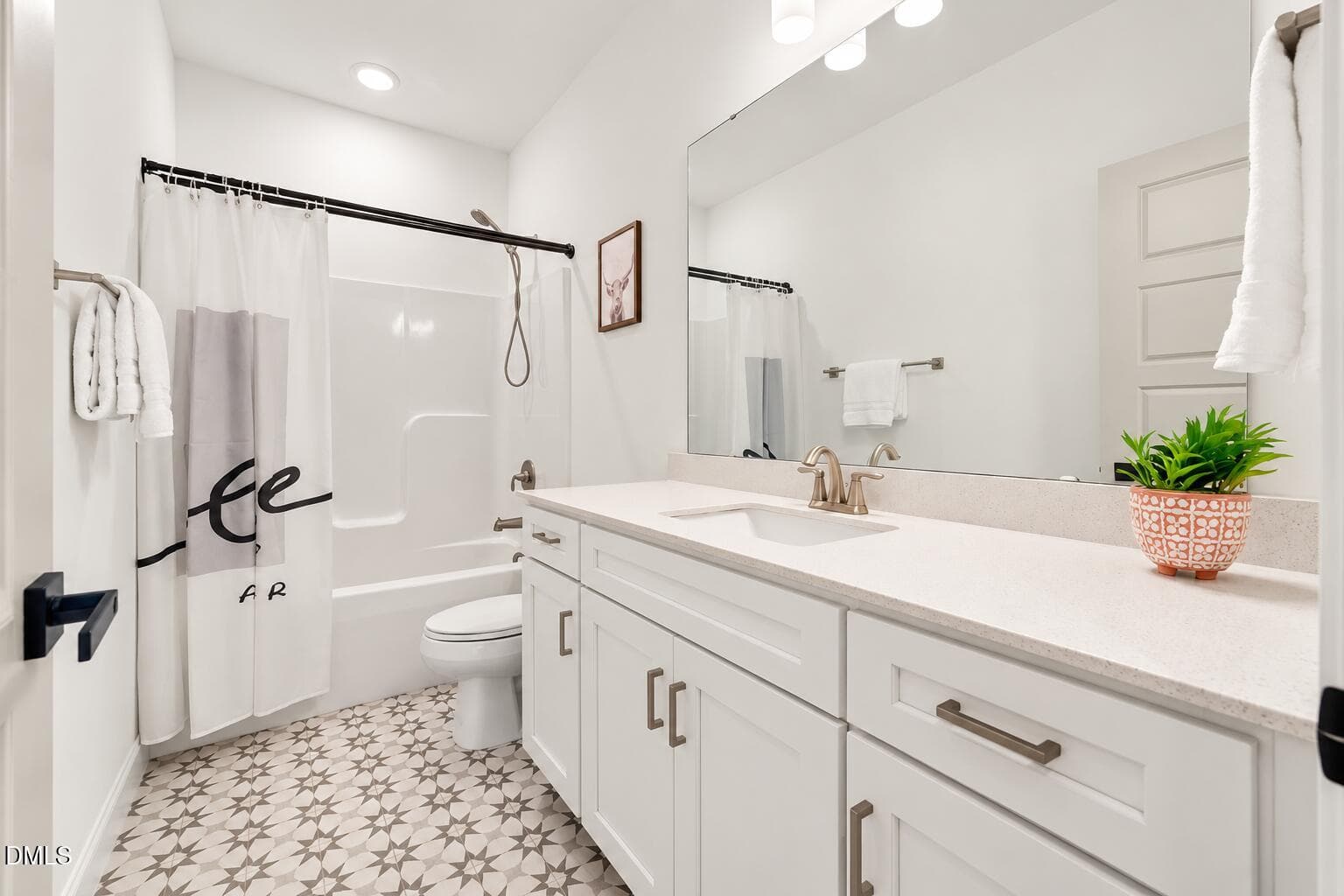 Bright Modern Farmhouse Bathroom - 9013 Dupree Meadow Drive, Angier, NC 27501, Angier