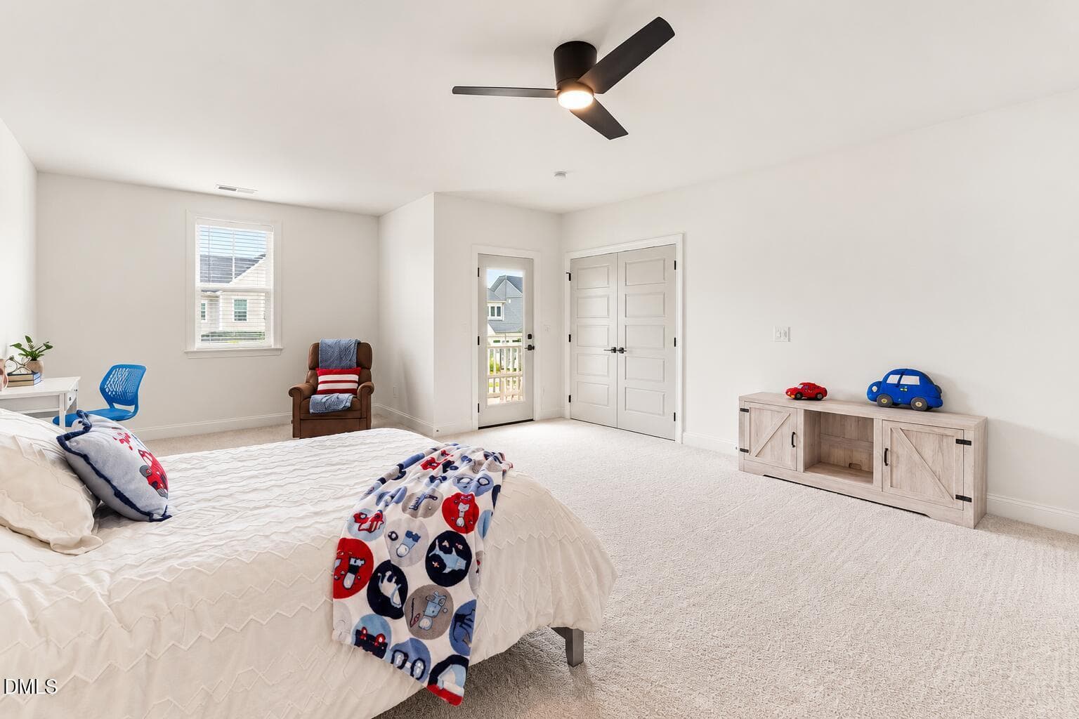 Bright Coastal Bedroom with Toy Cars - 9013 Dupree Meadow Drive, Angier, NC 27501, Angier