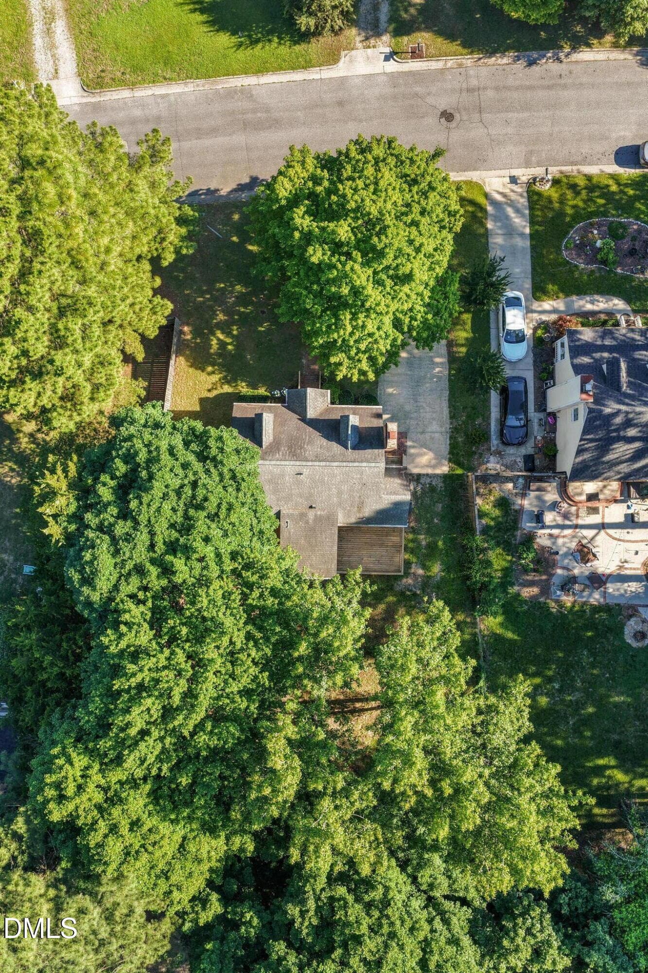 drone above view - 704 E Maple Lane E, Fuquay Varina, NC 27526, Fuquay Varina