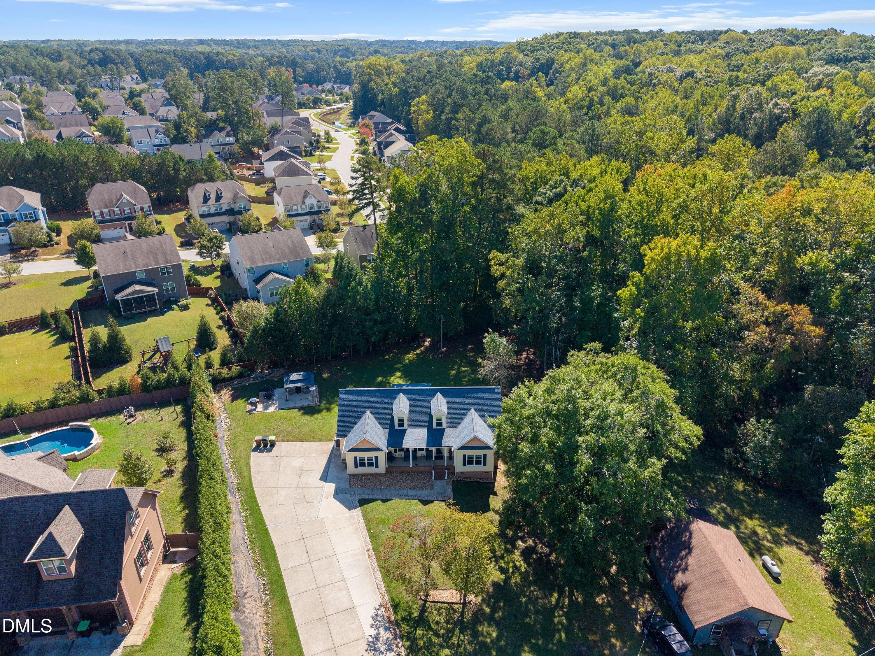 Aerial View - 517 Dogwood Road, Holly Springs, NC 27540, Holly Springs