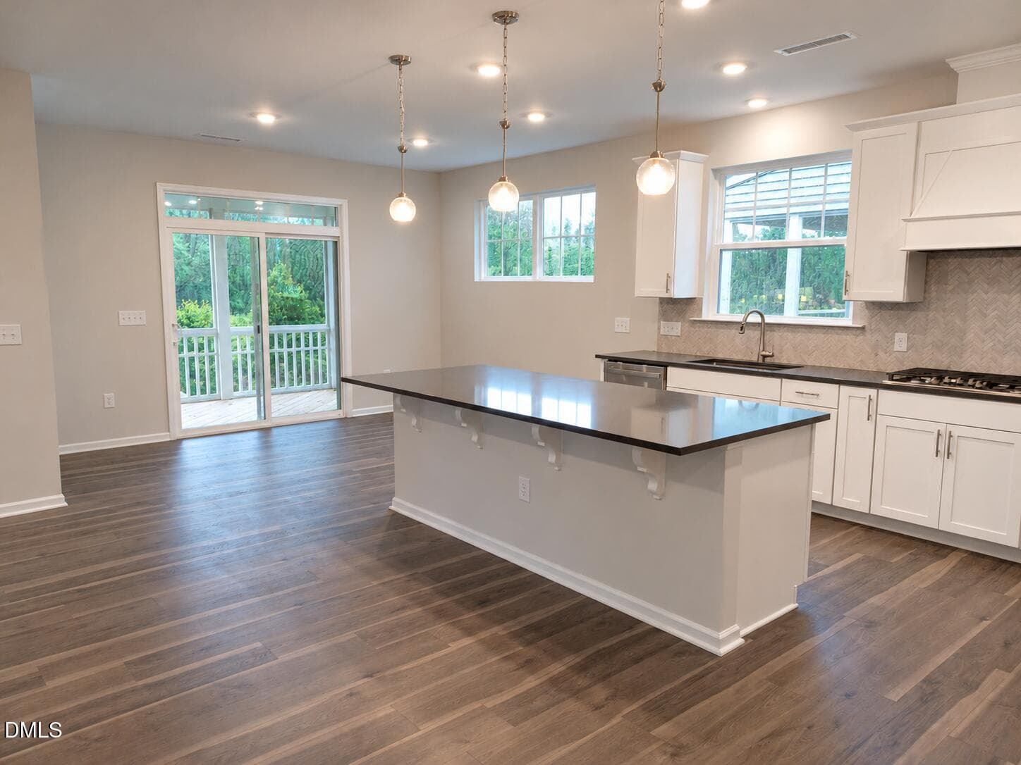 Finished Modern Kitchen with Sliding Doo - 147 Thrower Lane, Garner, NC 27529