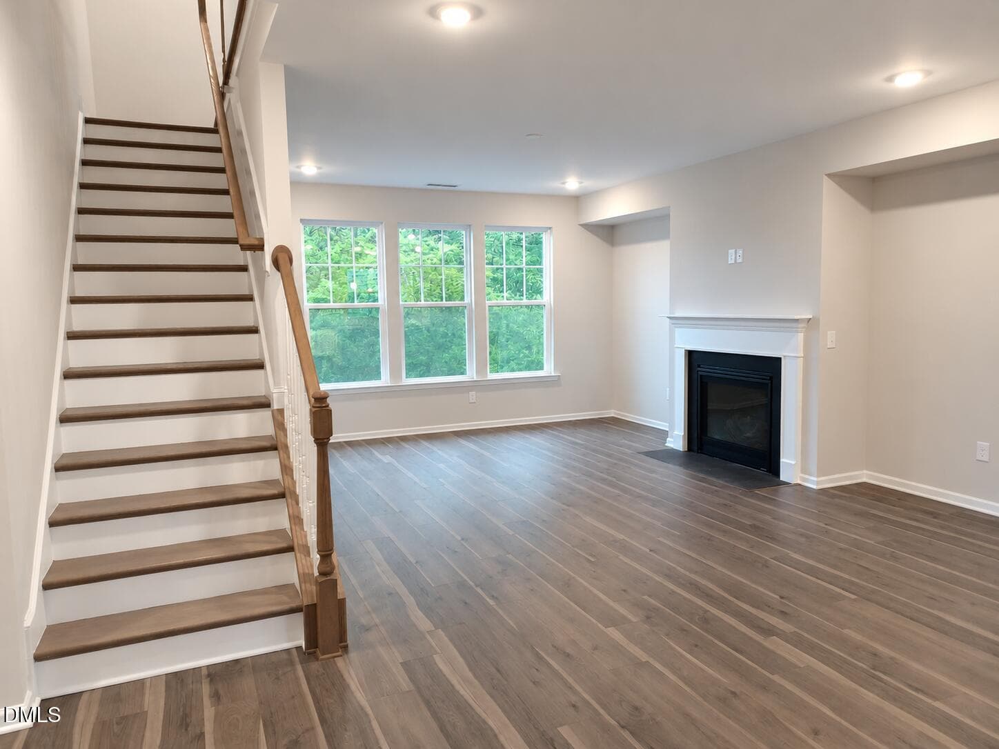 Bright Modern Living Room with Stairs an - 147 Thrower Lane, Garner, NC 27529