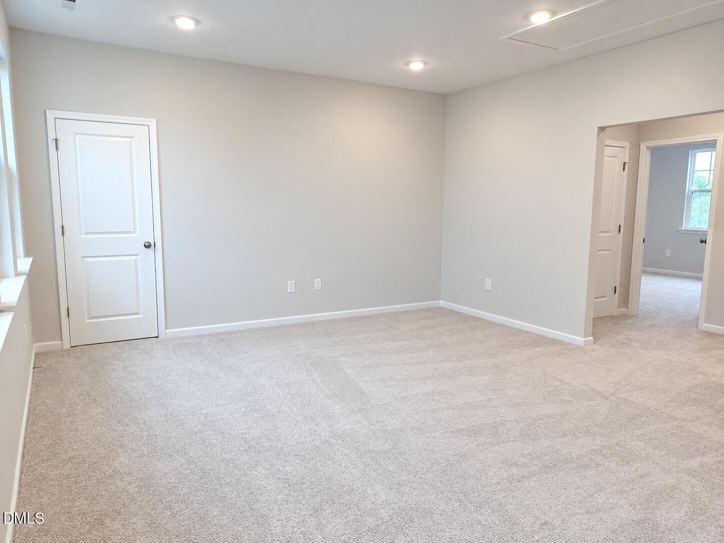 Empty Modern Room with Adjoining Space - 147 Thrower Lane, Garner, NC 27529
