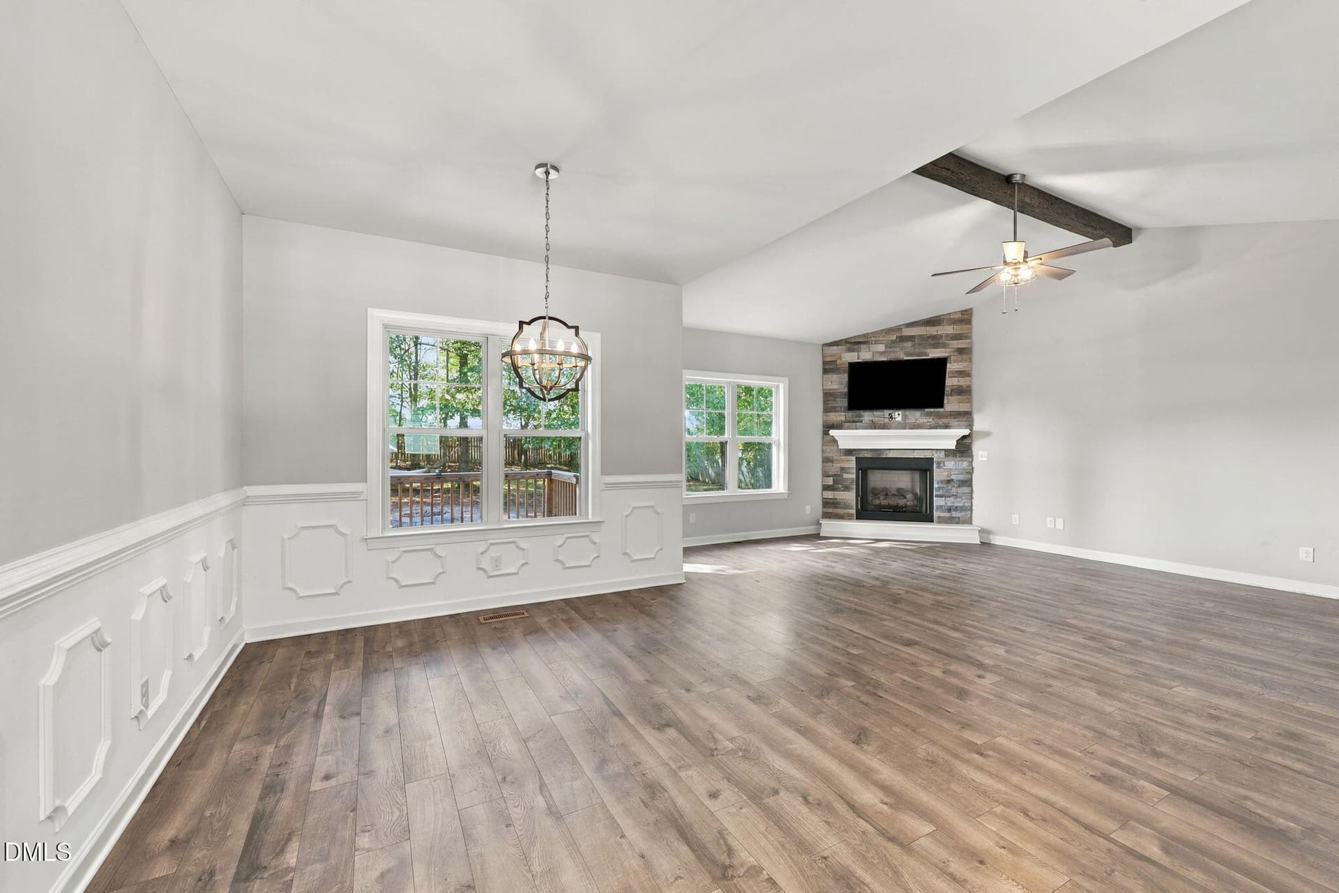 Dining and Living - 129 Poplar Drive, Clayton, NC 27520