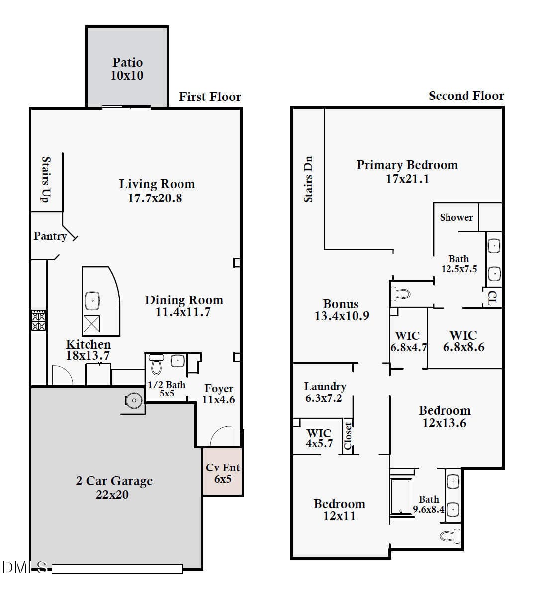 1538 Catch Fly Ln Floor Plan Image - 1538 Catch Fly Lane, Durham, NC 27713, Durham