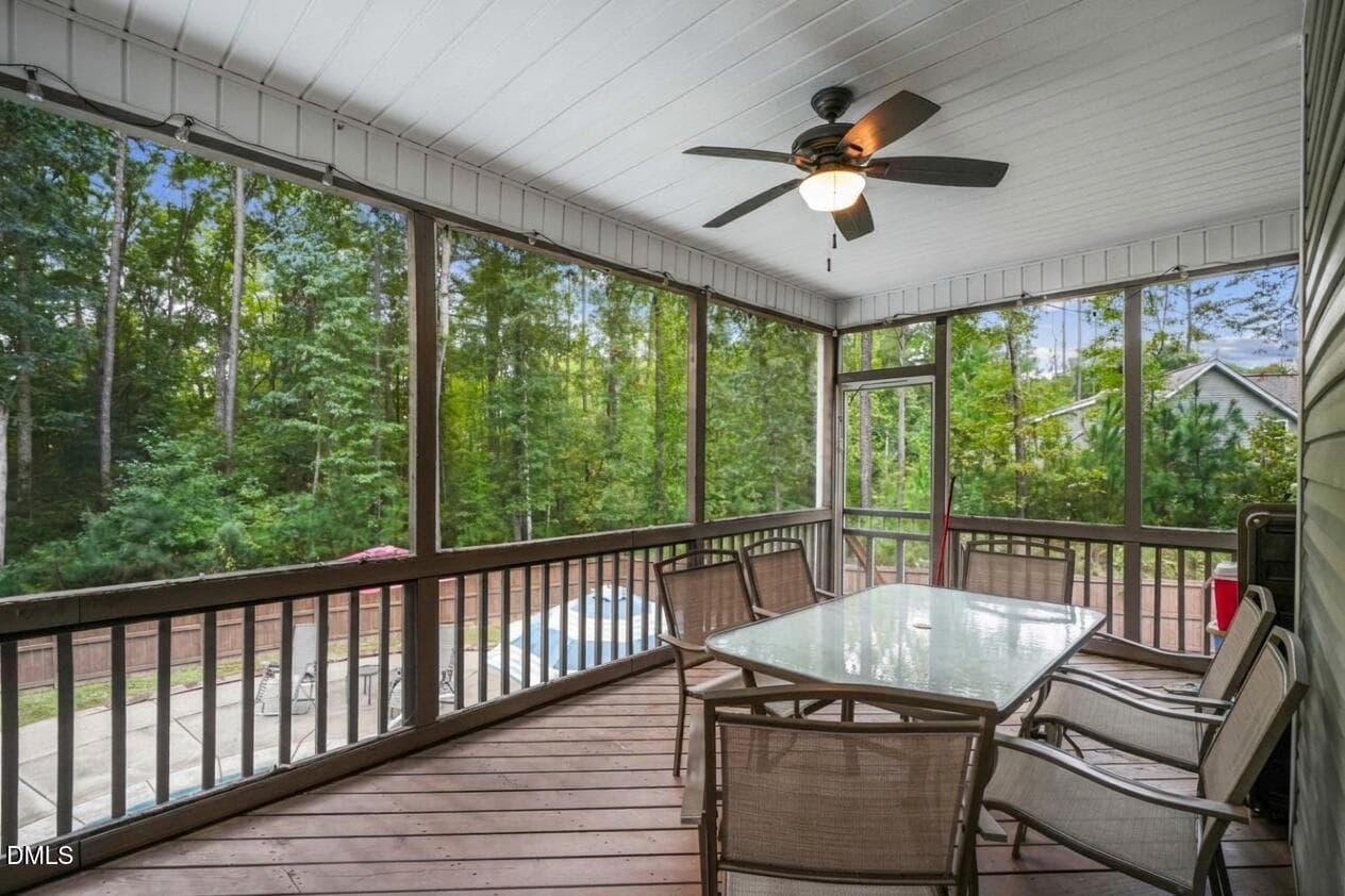 Back deck-190 beaver Dam - 190 Beaver Dam Drive, Youngsville, NC 27596, Youngsville