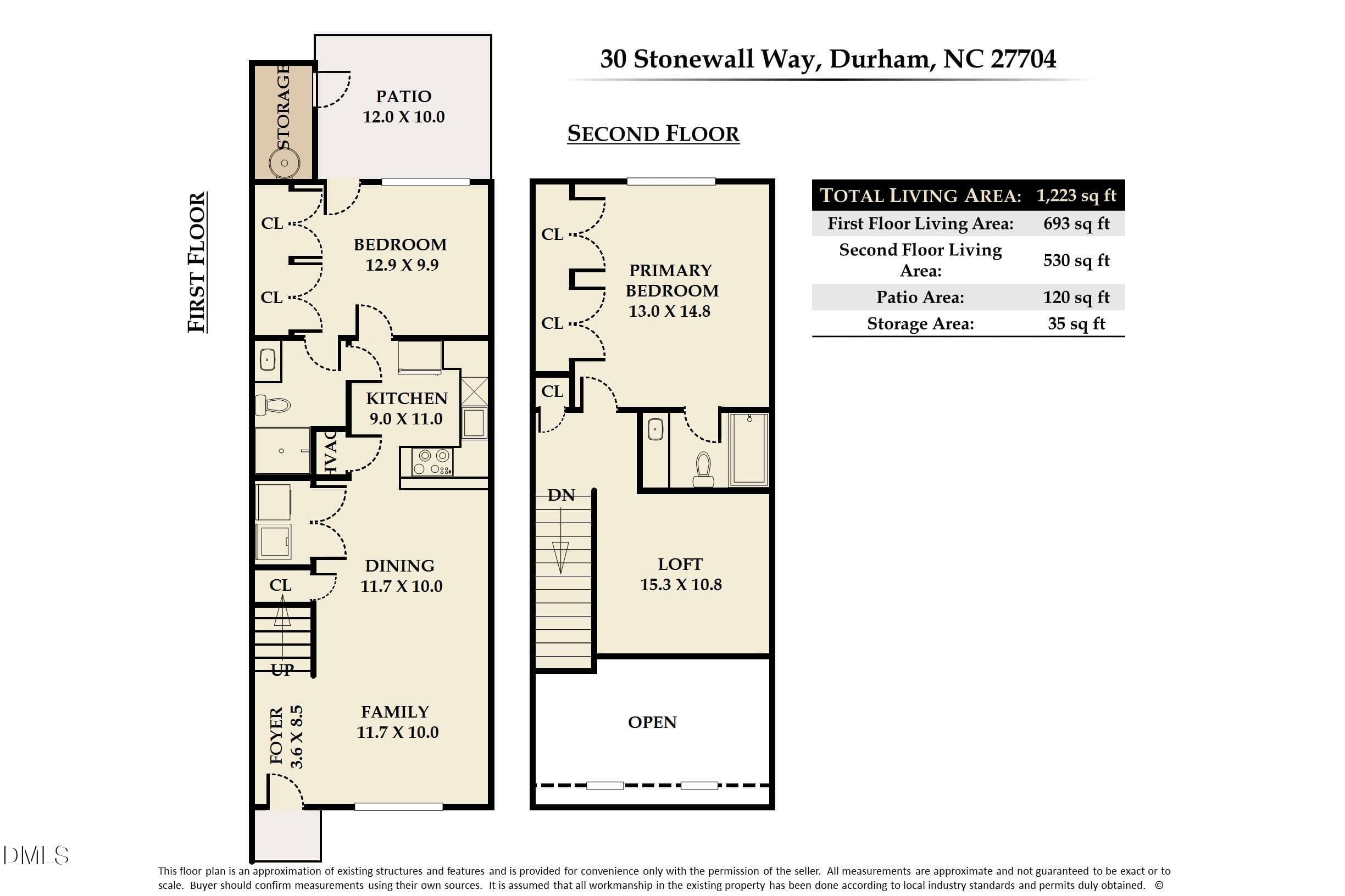Floor Plan - MLS Photos (29) - 30 Stonewall Way, Durham, NC 27704