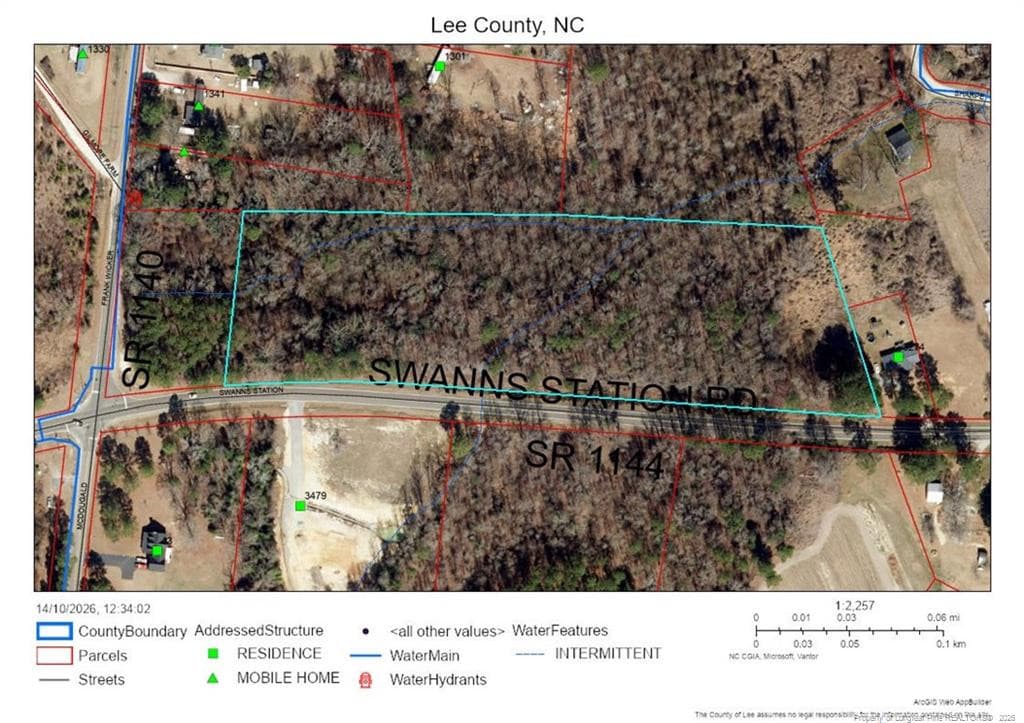 GIS aerial view. - tbd @ 8 acres Swanns Station Road, Sanford, NC 27332, Sanford