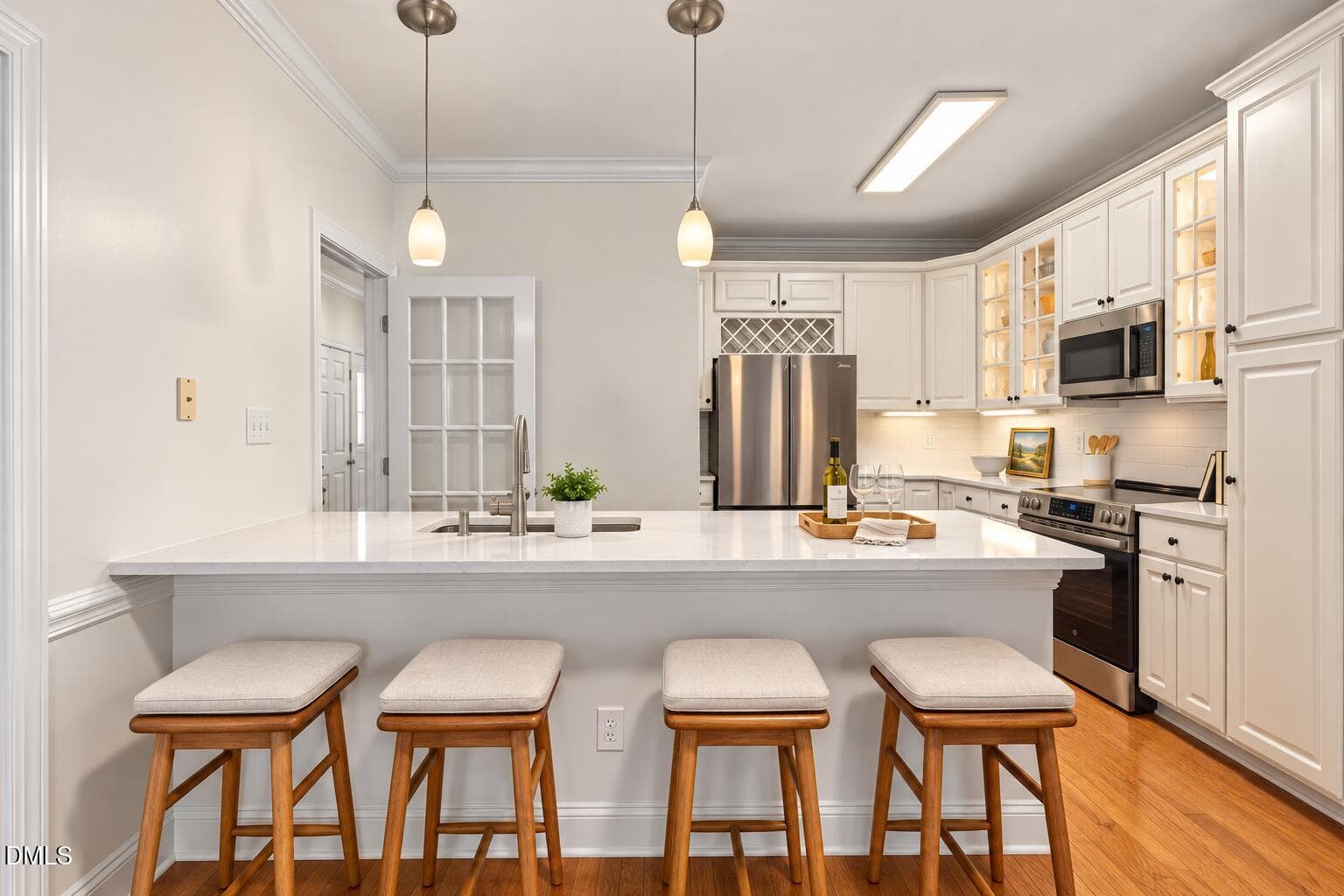 Bright Modern Kitchen with Island and St - 3409 Sir Colleton Court, Raleigh, NC 27612