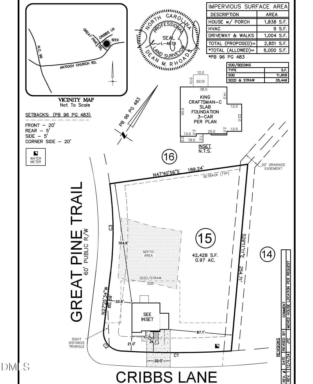 CR 15 Plat - 27 Cribbs Lane, Middlesex, NC 27557