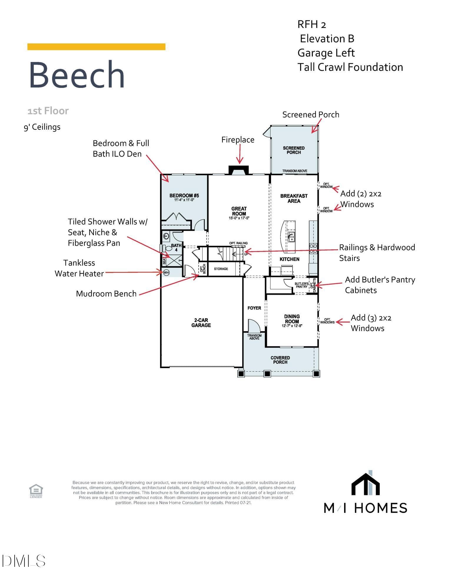 RFH 2 Beech B- Tall Crawl - Contract Fil - 2477 Picual Way, New Hill, NC 27562, New Hill
