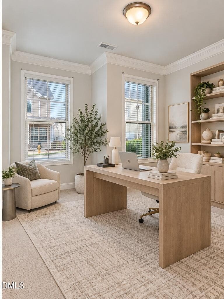 office_staged_modern_download - 813 Country Downs Road, Wake Forest, NC 27587