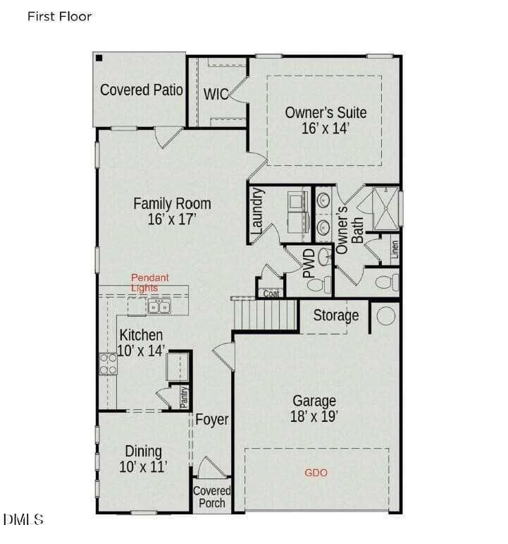 First Floor - 49 Chardonnay Drive, Lillington, NC 27546, Lillington