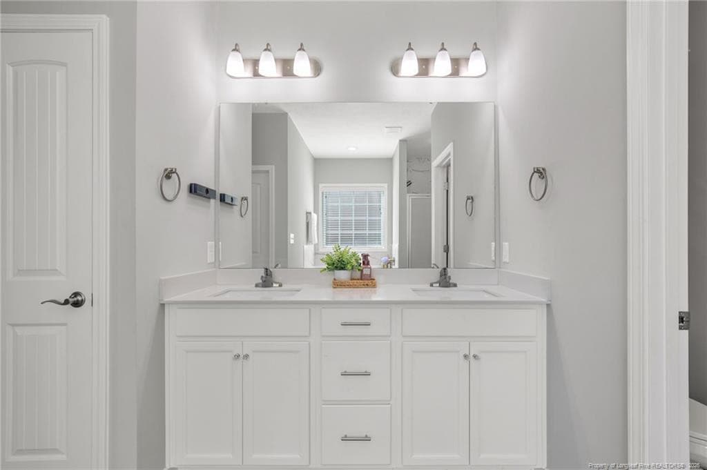 Primary Bath w/Dual Vanities - 4828 McKinnon Farm Road, Fayetteville, NC 28304, Fayetteville