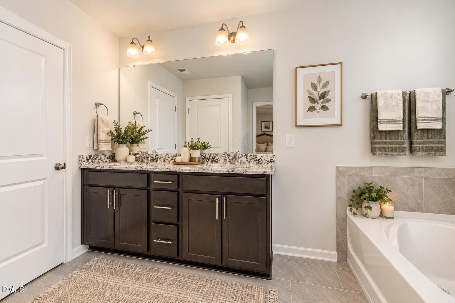 staged primary bath - 813 Country Downs Road, Wake Forest, NC 27587, Wake Forest