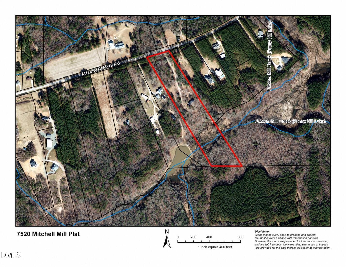 7520 Mitchell Mill Plat Map - 7520 Mitchell Mill Road, Zebulon, NC 27597