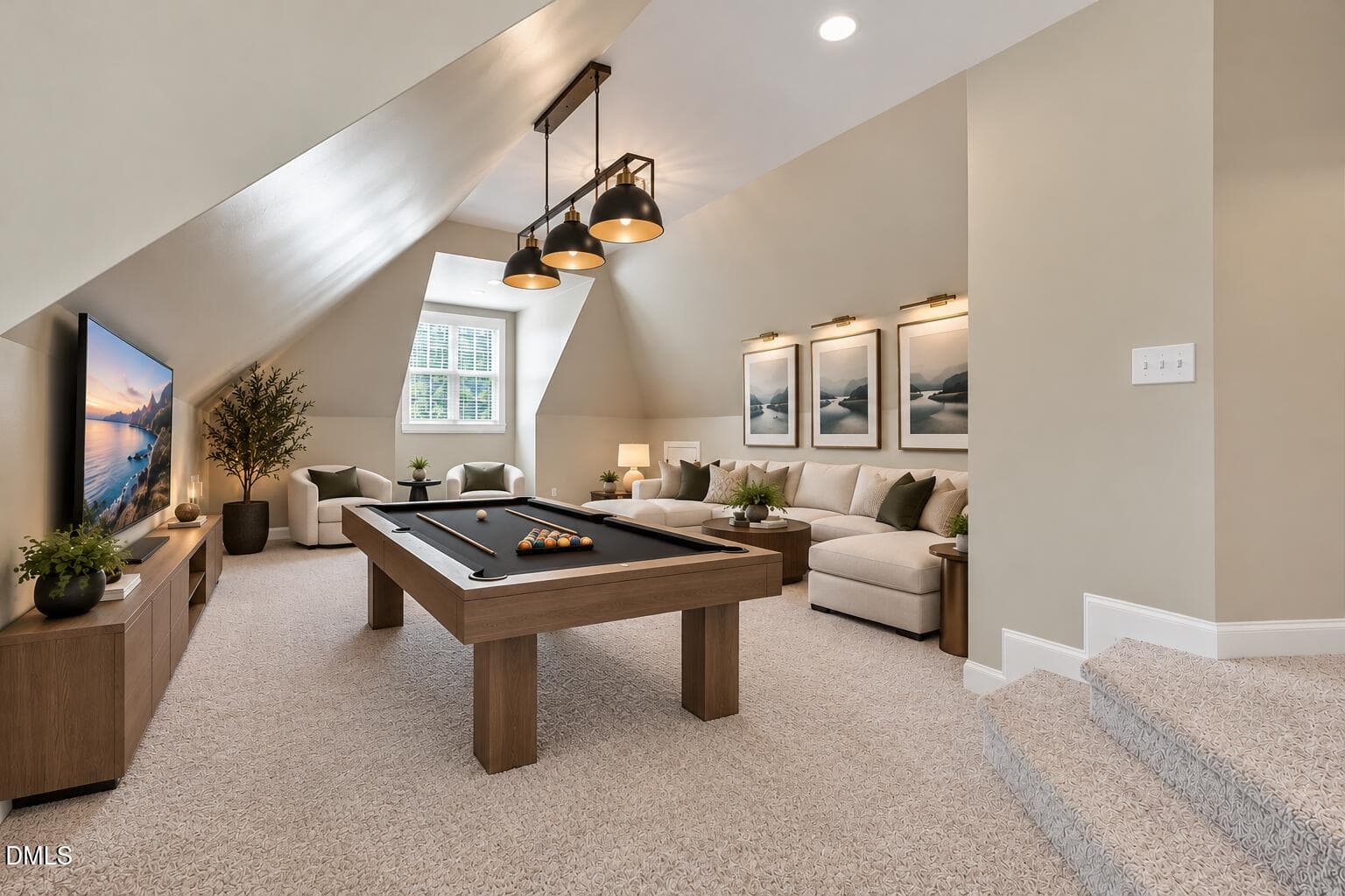 Modern Attic Pool Lounge with Coastal Ac - 5000 Darcy Woods Lane, Fuquay Varina, NC 27526, Fuquay Varina