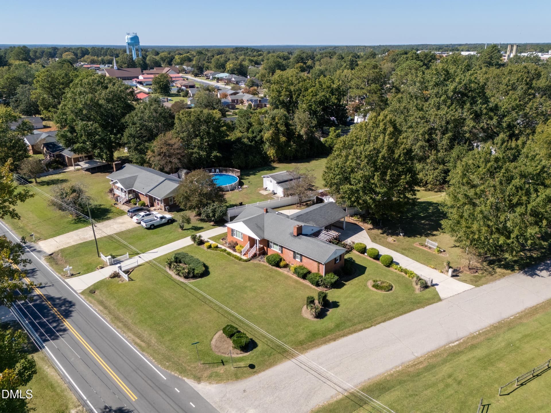 Aerial View - 208 Old Post Road, Erwin, NC 28339