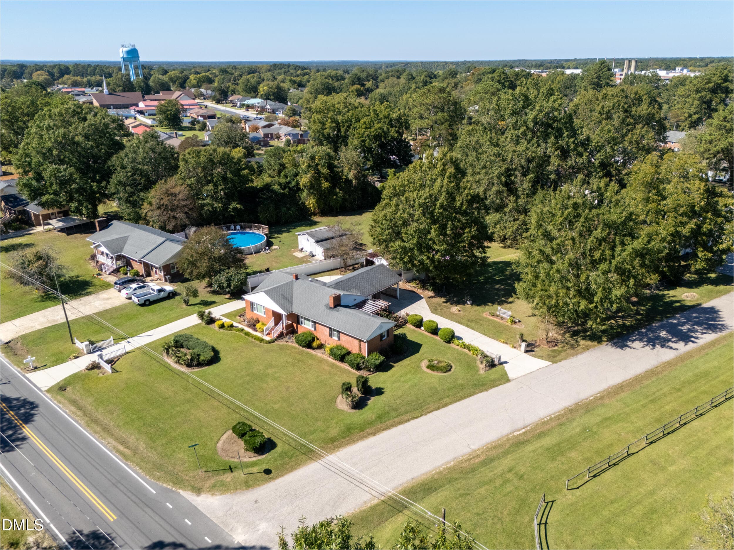 Aerial View - 208 Old Post Road, Erwin, NC 28339, Erwin
