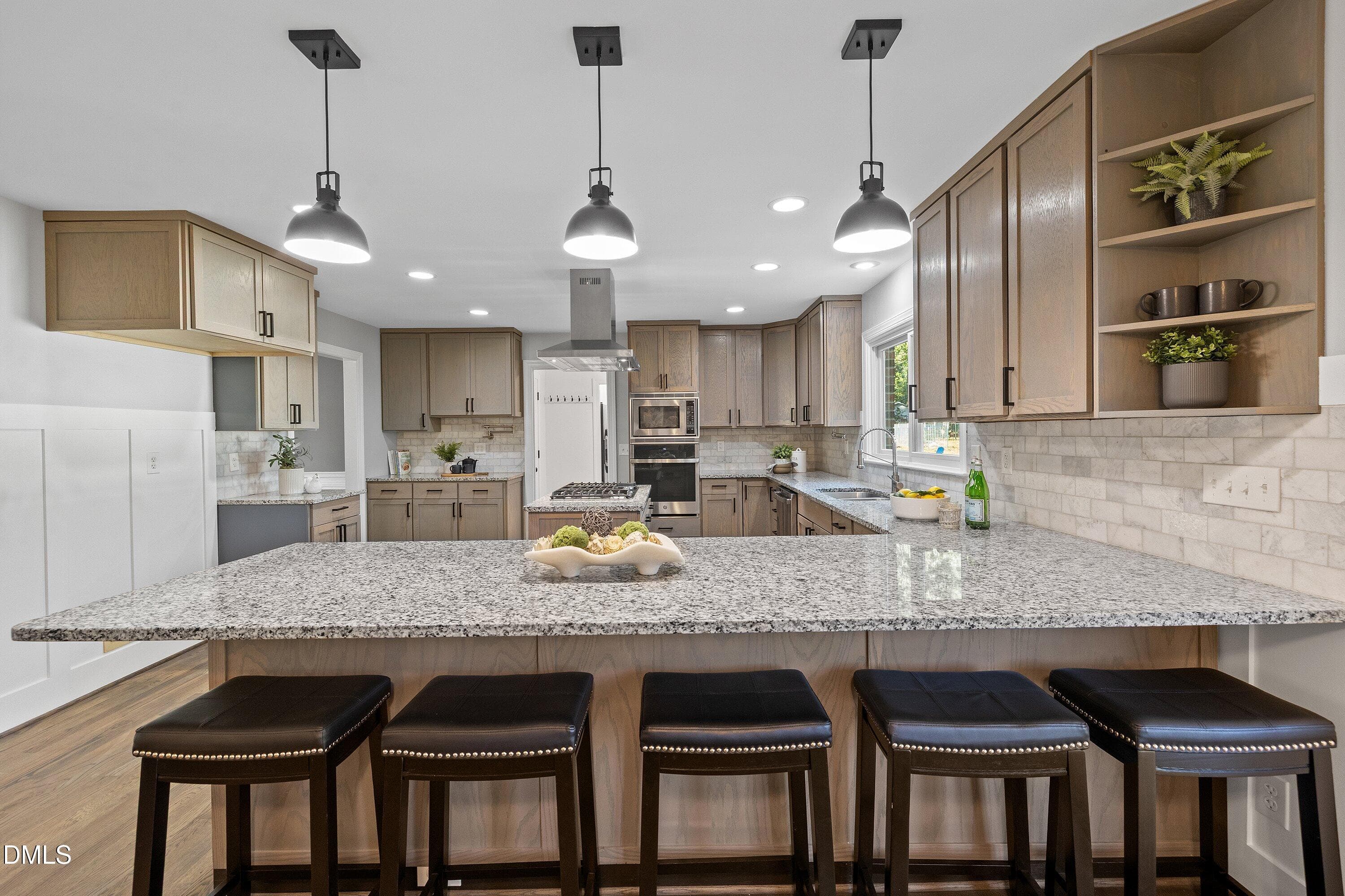 14 Kitchen - Breakfast Bar - 5413 W Oaks Drive, Fuquay Varina, NC 27526, Fuquay Varina