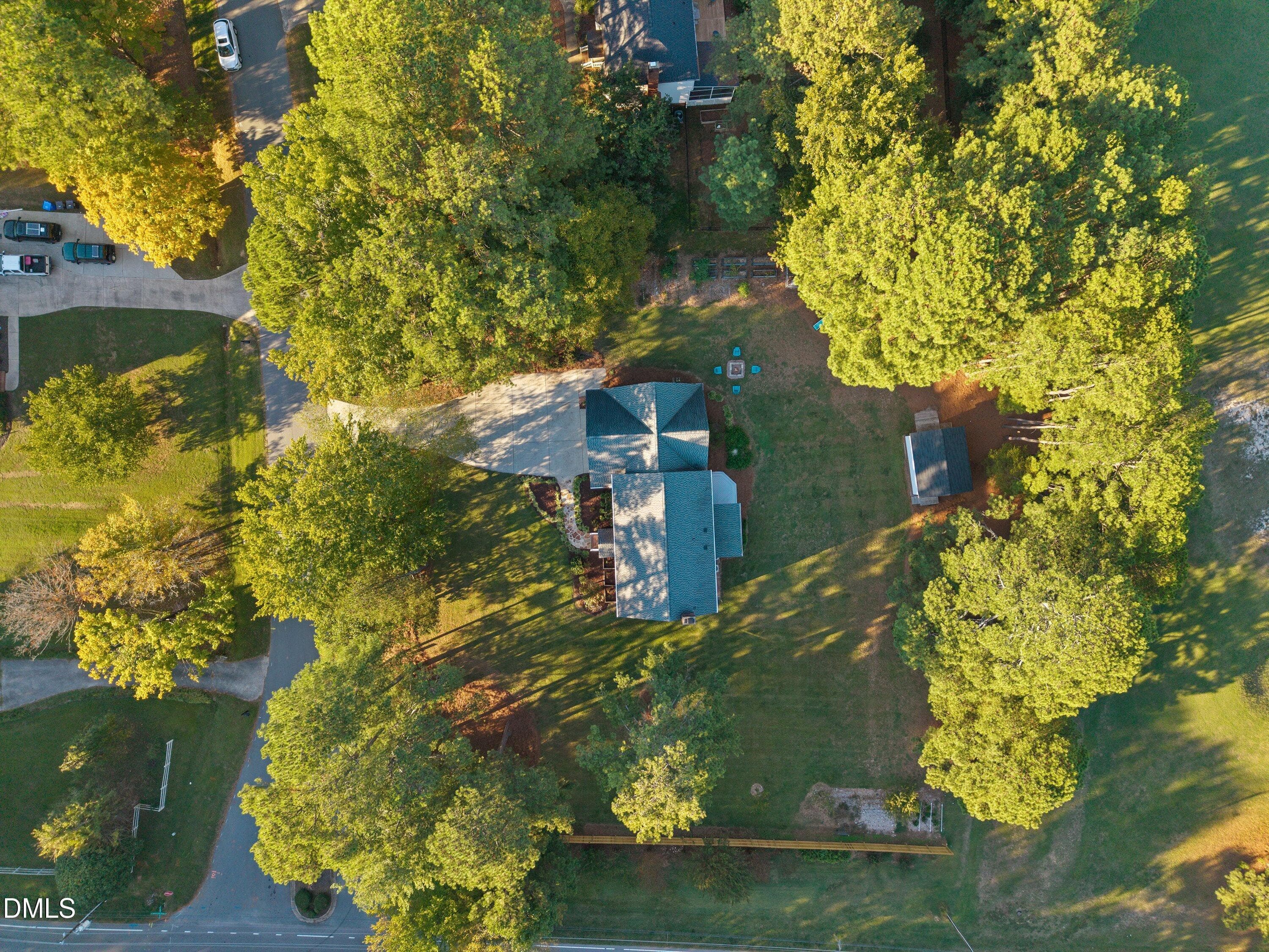 70 Aerial - Top-Down Lot View - 5413 W Oaks Drive, Fuquay Varina, NC 27526, Fuquay Varina